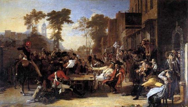 Sir David Wilkie Chelsea Pensioners Reading the Waterloo Dispatch oil painting picture